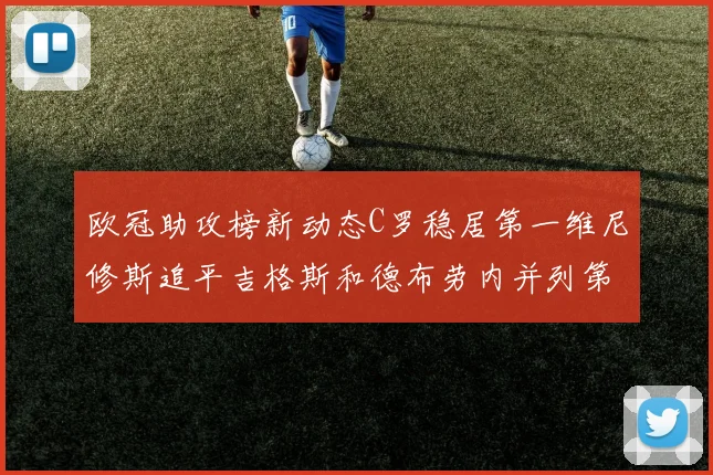 欧冠助攻榜新动态C罗稳居第一维尼修斯追平吉格斯和德布劳内并列第五